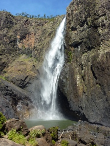Wallaman Falls, 46km from Ingham - 293m. In the wet season they pour over the whole cliff face 